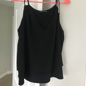 Harlowe & graham black v neck tank